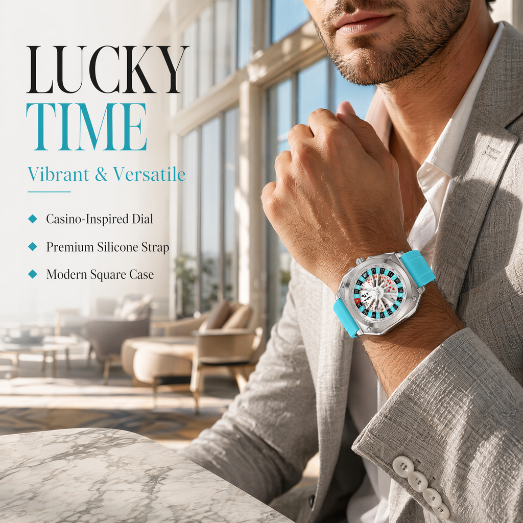 Roulette Wheel Watch – Spinning Dial Casino Style