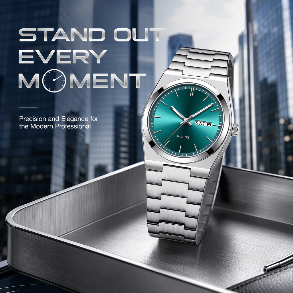 Men's Quartz Watch – Minimalist Waterproof Casual Wristwatch