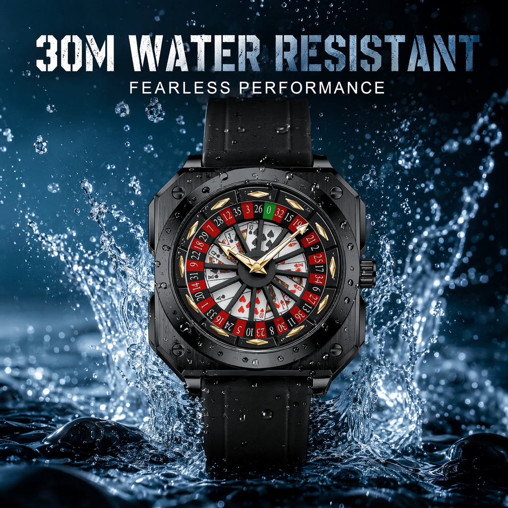 Rotating Dial Watch – Casino Inspired Quartz