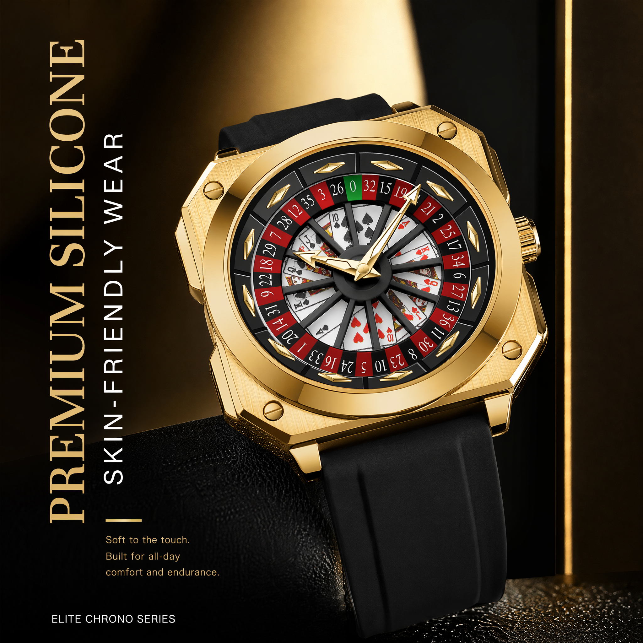 Unique Roulette Watch – Eye-Catching Spinning Face
