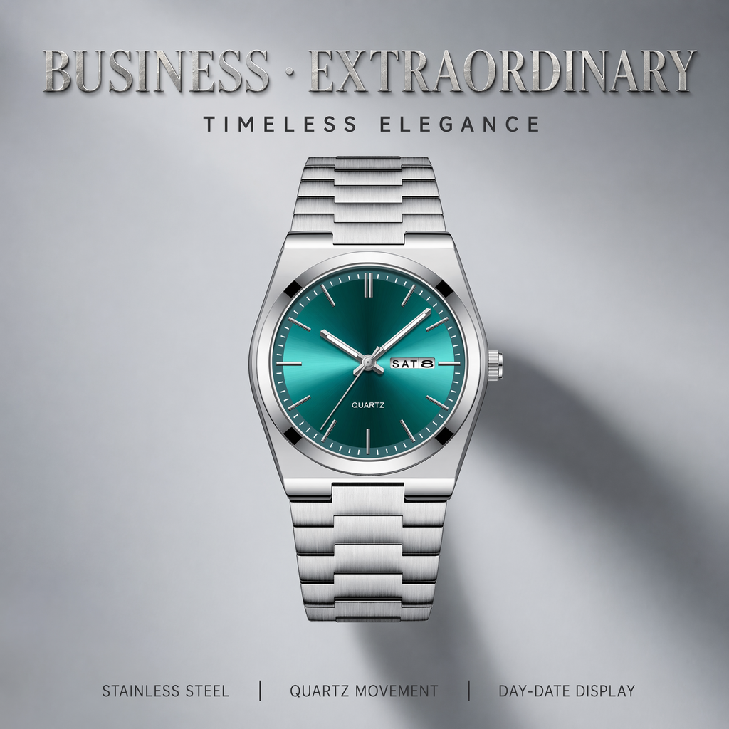 Men's Quartz Watch – Minimalist Waterproof Casual Wristwatch