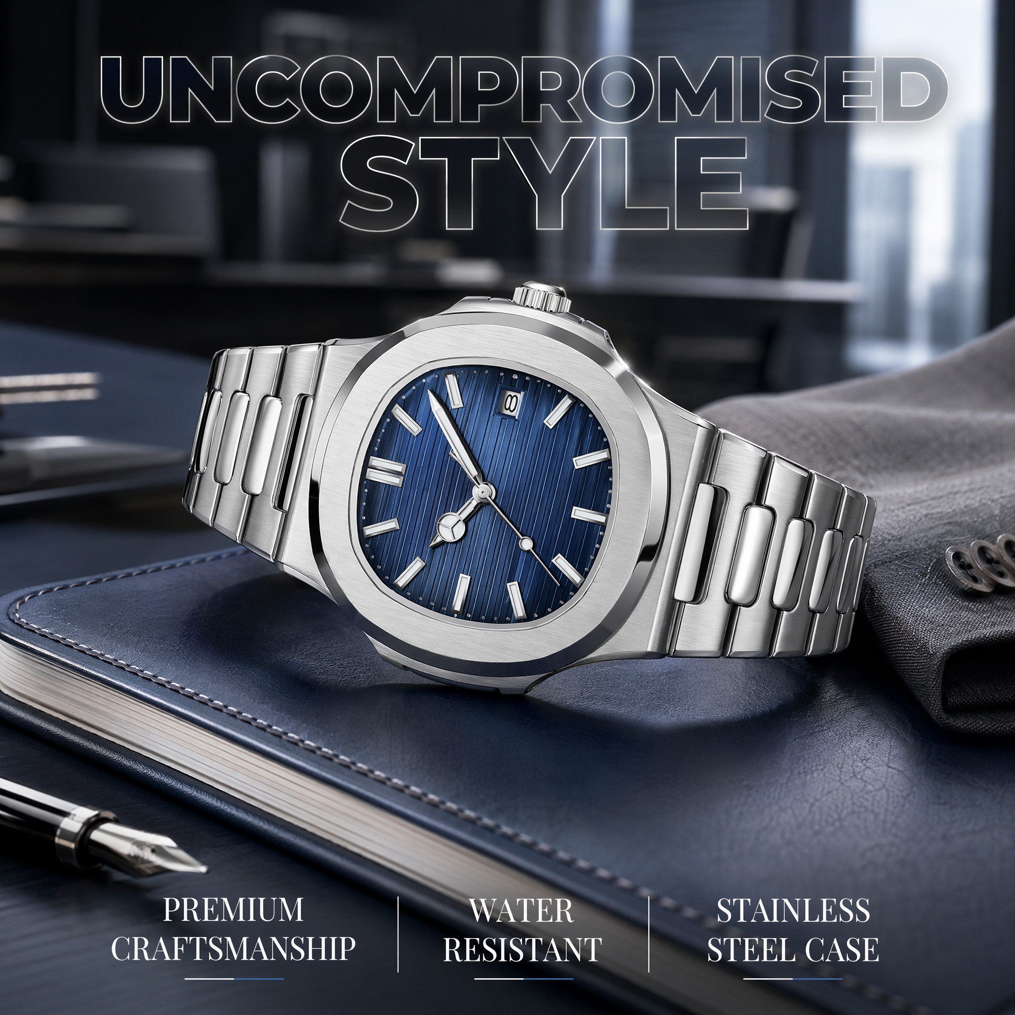 Luxury Quartz Watch for Men – Classic Business Style Waterproof