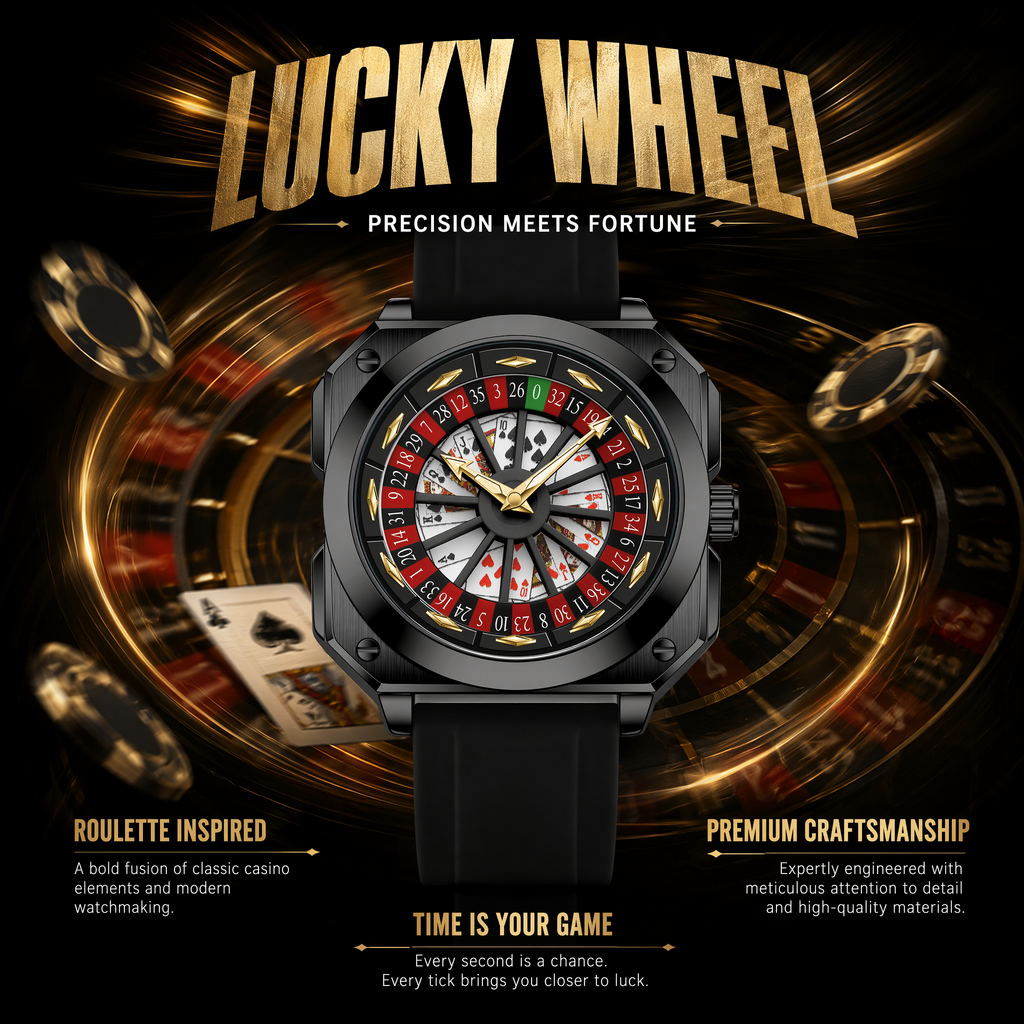 Rotating Dial Watch – Casino Inspired Quartz