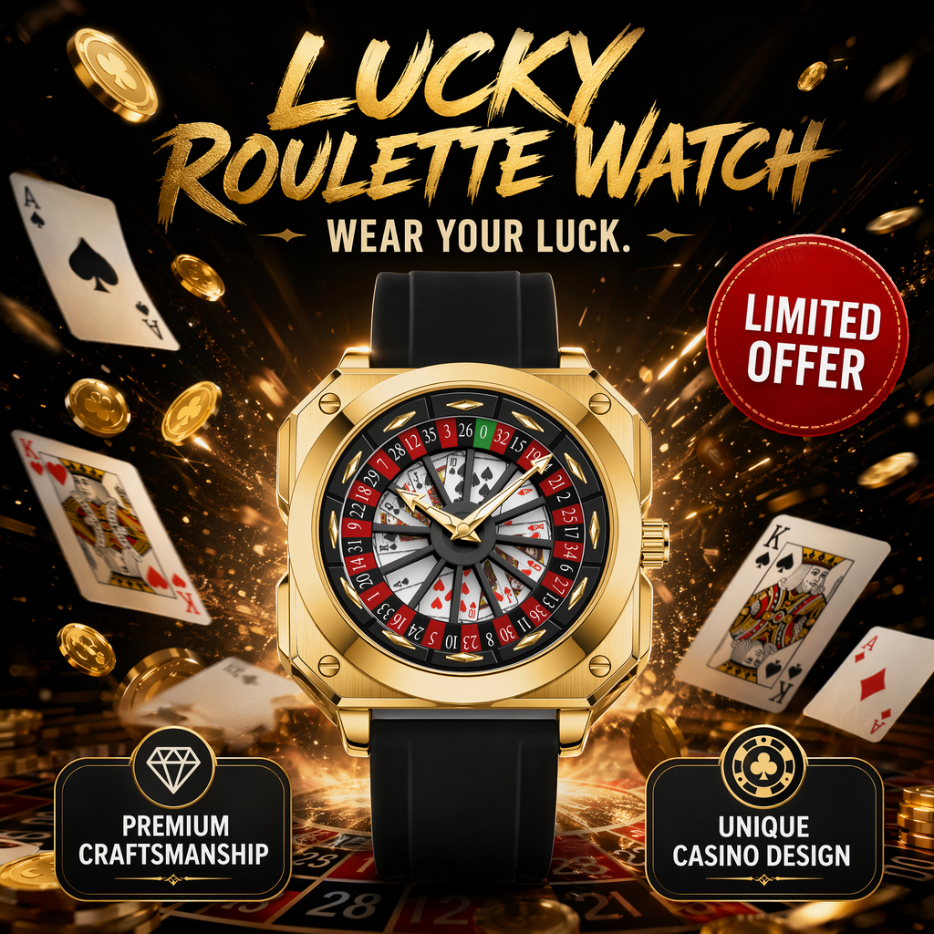 Unique Roulette Watch – Eye-Catching Spinning Face
