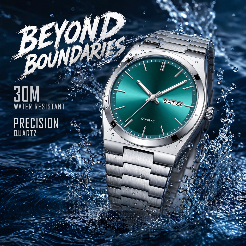 Men's Quartz Watch – Minimalist Waterproof Casual Wristwatch