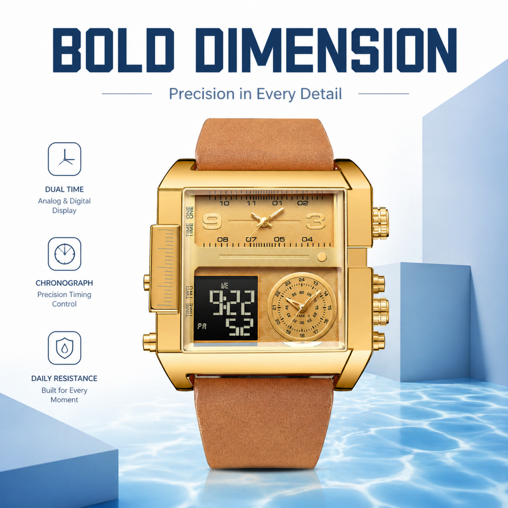 Men's Fashion Quartz Watch – Premium Look, Affordable Price