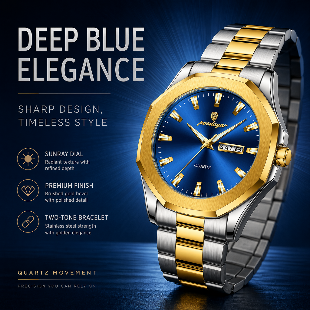 Casual Quartz Wristwatch – Comfortable & Versatile