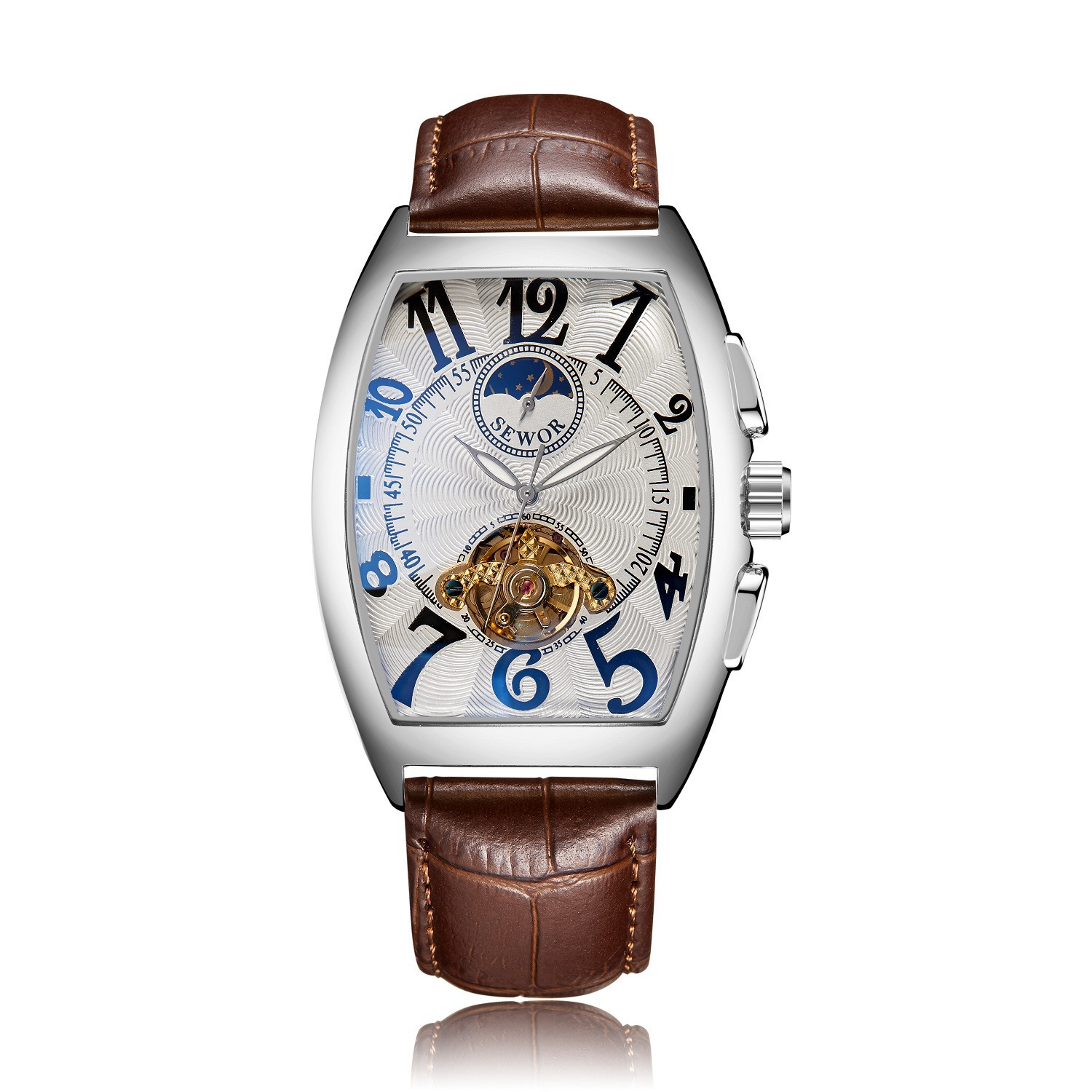 Luxury Tonneau Watch — Automatic Mechanical Movement